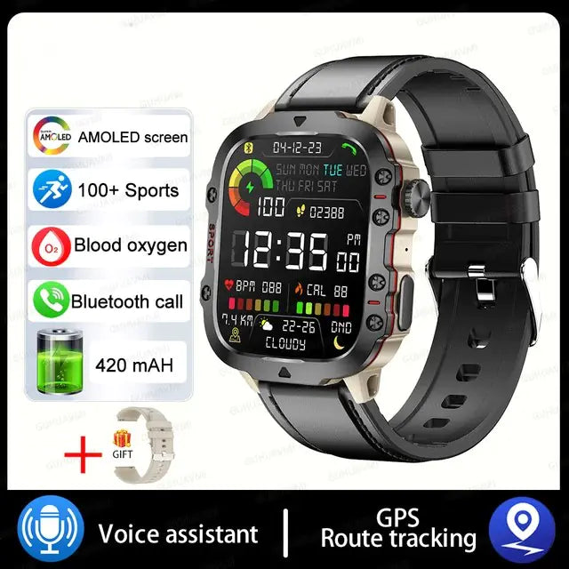 Military Smartwatch For Men Luxurious Weddings