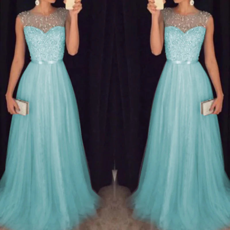 Elegant Prom Gowns Sequin Dress Luxurious Weddings