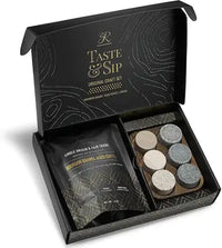 The Gourmet Gift Set - Whiskey Stones & Bourbon Barrel Aged Coffee Luxurious Weddings