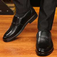 Men's Black Leather Formal Shoes Luxurious Weddings