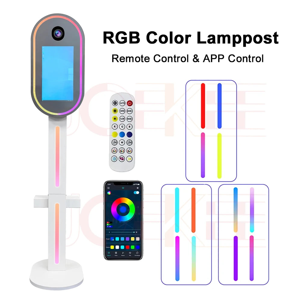 remote control and app control for rgb color lamppost