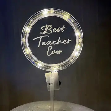 LED Happy Birthday Cake Topper Rose Cake Topper Luxurious Weddings