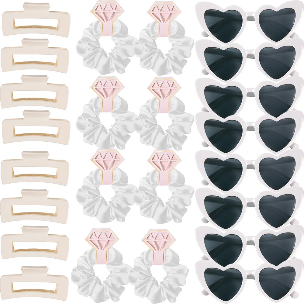 Bridesmaid Heart Sunglasses & Hair Accessories Set Accessories Luxurious Weddings