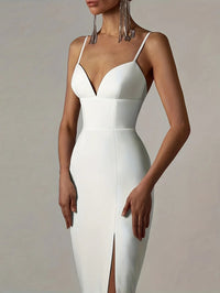 Madonna White Bandage Dress Luxurious Weddings