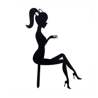 High Heels Lady Acrylic Cake Topper Cake Toppers Luxurious Weddings