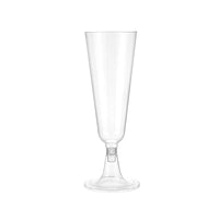 25pcs 150ml Clear Plastic Champagne Flutes stemware Luxurious Weddings