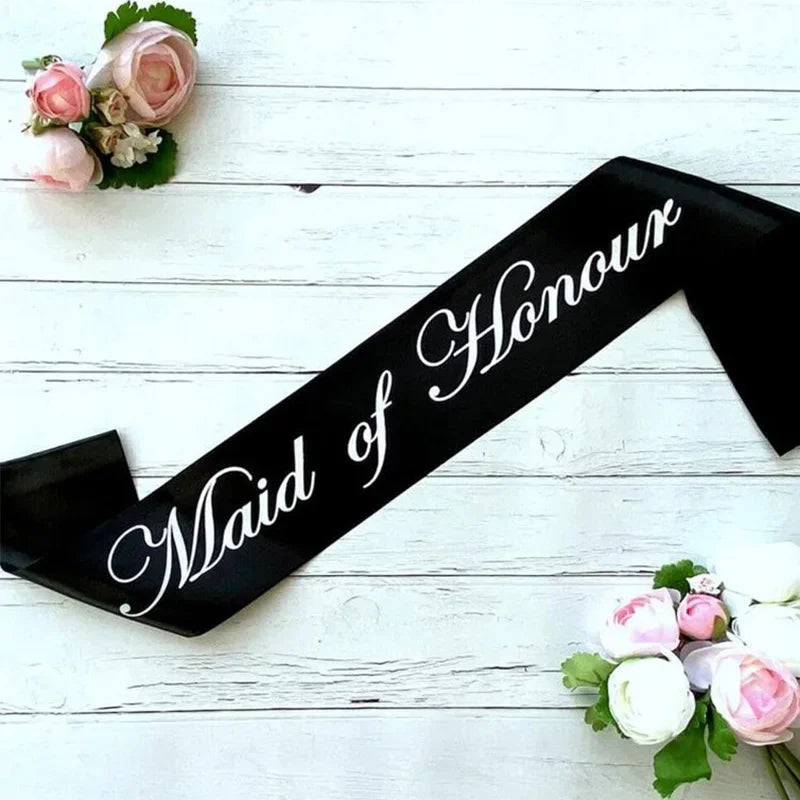 Elegant Wedding Sash for Bridal Party Celebrations Sashes Luxurious Weddings