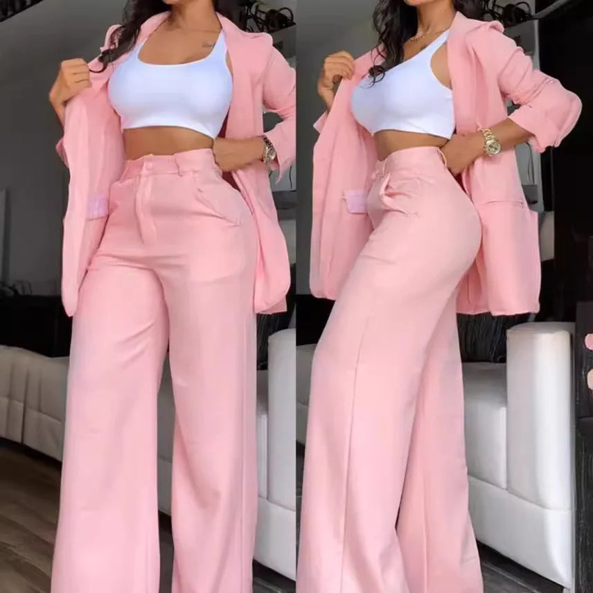 Elegant Women's Blazer Set -Two Piece Suit Luxurious Weddings