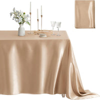 Elegant Satin Rectangle Tablecloth - Wedding & Event Decor Tablecloths Luxurious Weddings