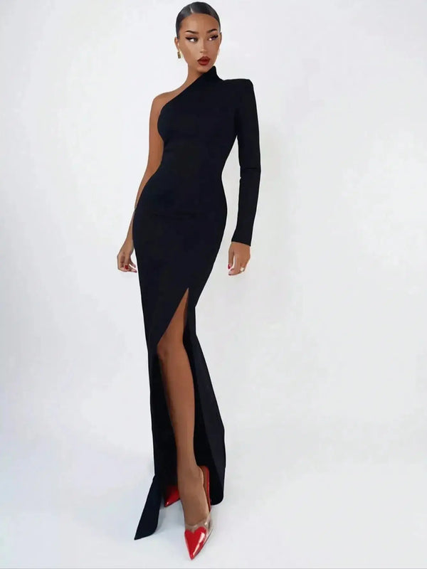 Sophie Marie Alluring Black Evening Dress Luxurious Weddings