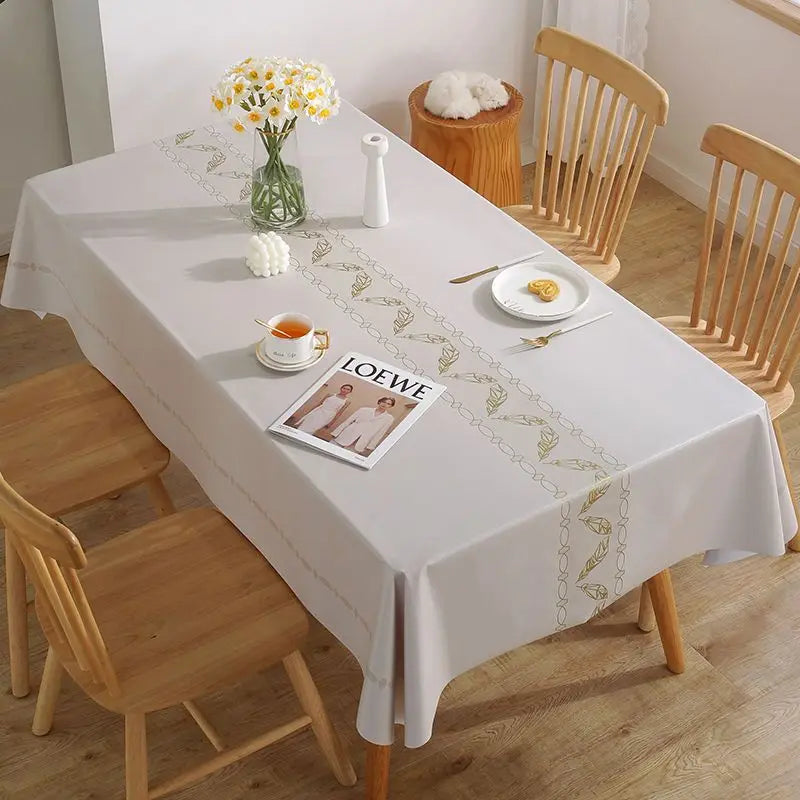 Polyester Tablecloth with Elegant Design tablecloth Luxurious Weddings