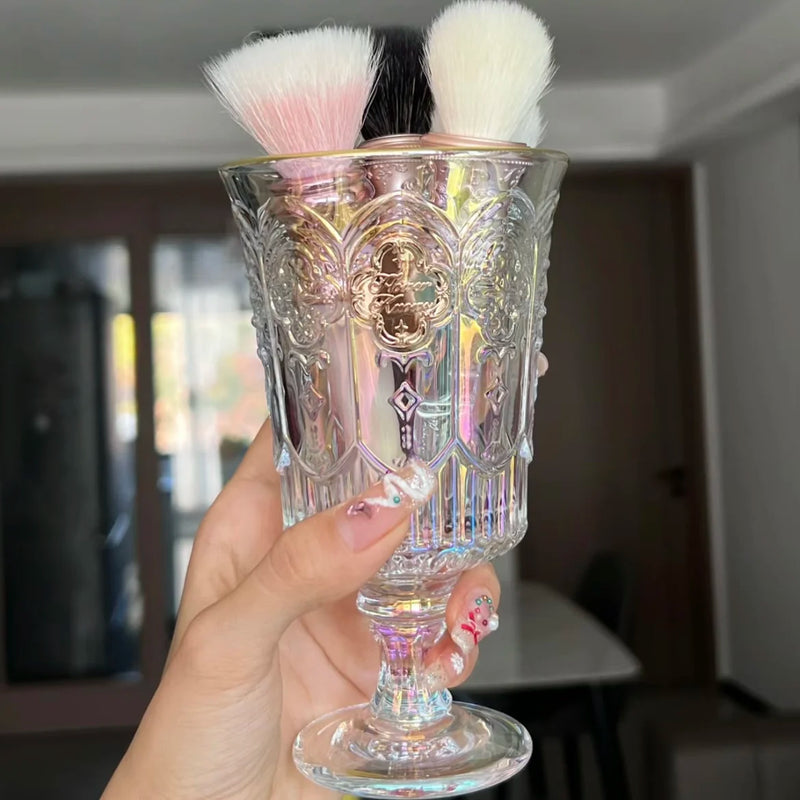 Flower Knows Swan Flower Knows Little Angel Glass Cups Makeup Organizer Luxurious Weddings