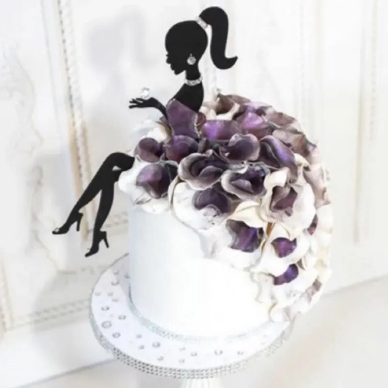 High Heels Lady Acrylic Cake Topper Cake Toppers Luxurious Weddings