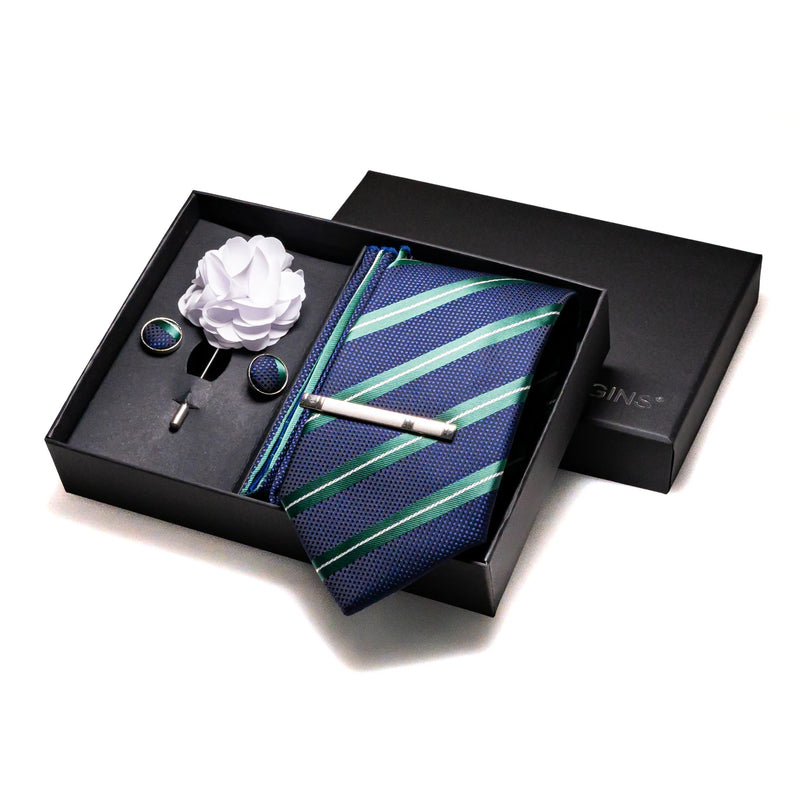 015 - Silk Necktie & Accessories Set Neckties Luxurious Weddings