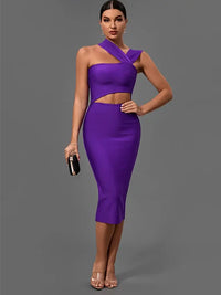 Ultra-Sexy Purple Bodycon Bandage Dress Dresses Luxurious Weddings