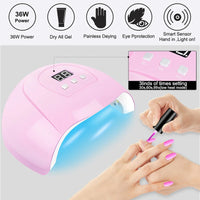 Gel Nail Polish Kit with UV Lamp & Drill Set nail kits Luxurious Weddings