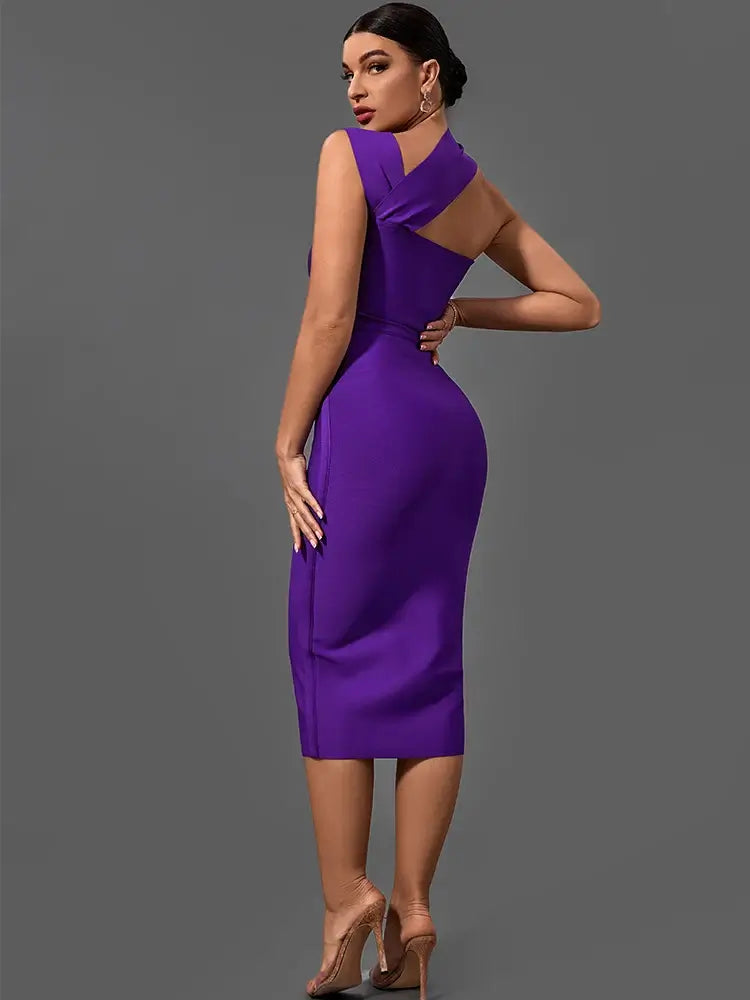 Ultra-Sexy Purple Bodycon Bandage Dress Dresses Luxurious Weddings