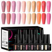12Pcs Macaron Gel Nail Polish - UV Soak Off Kit nail kits Luxurious Weddings