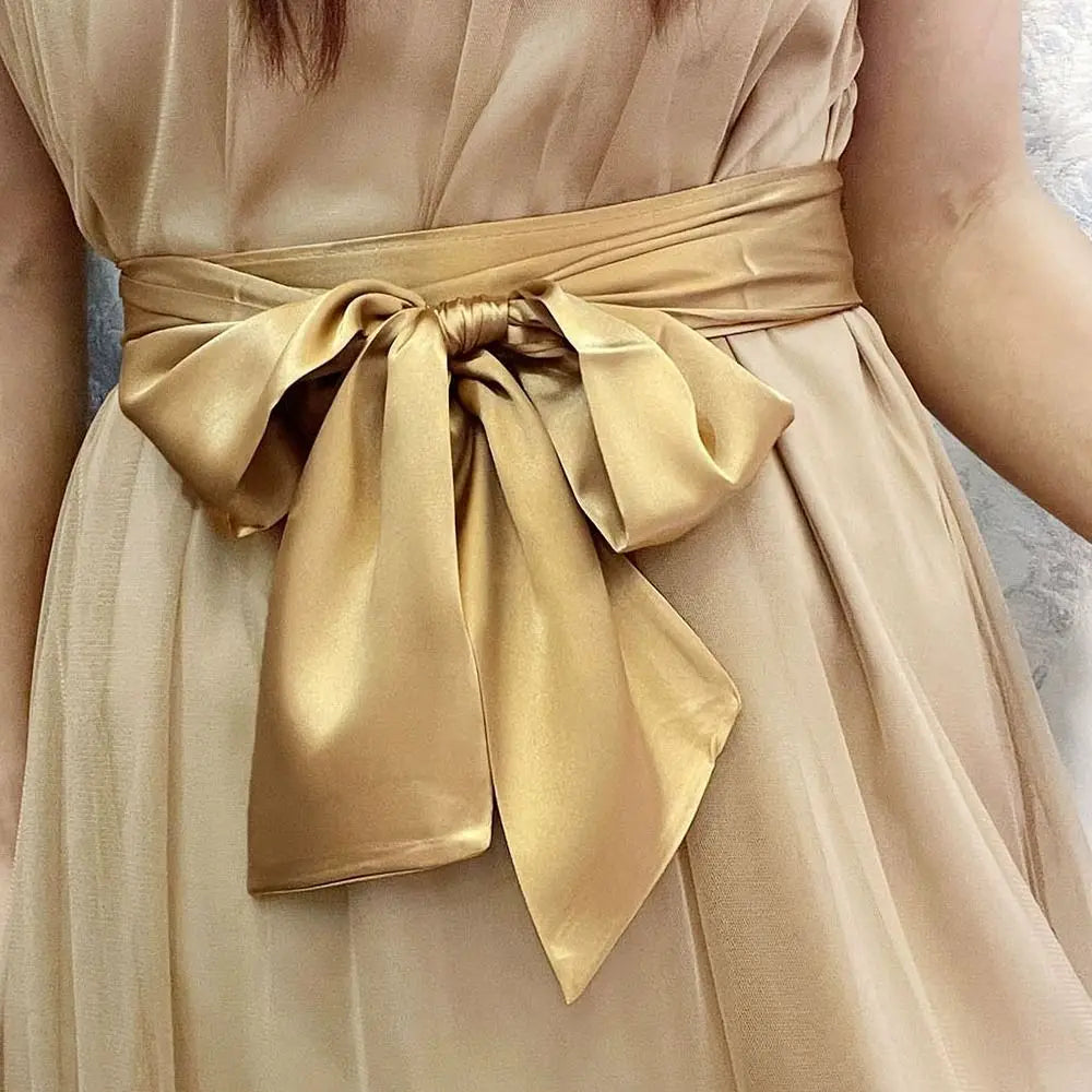 Bridesmaid Waist Sash | Gold Bridal sashes Luxurious Weddings