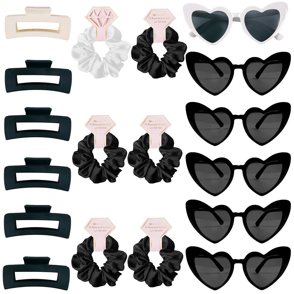 Bridesmaid Heart Sunglasses & Hair Accessories Set Accessories Luxurious Weddings