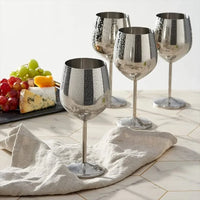 Unbreakable Stainless Steel Wine Glasses stemware Luxurious Weddings