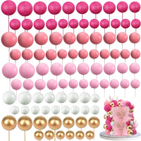 110 Ball Cake Topper Set - Various Sizes Cake Decorations Luxurious Weddings