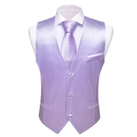 a purple vest and tie on a mannequin