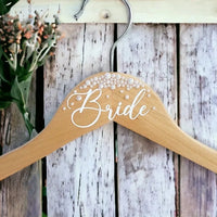 Elegant Pearl-Accented Bridal Wedding Hanger Hangers Luxurious Weddings