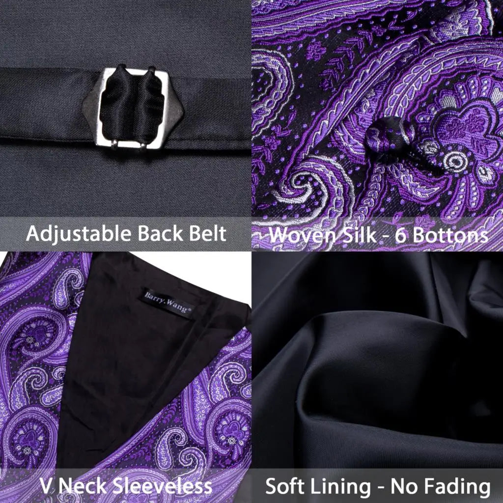 a collage of different types of purple and black ties