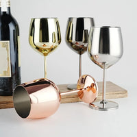 Unbreakable Stainless Steel Wine Glasses stemware Luxurious Weddings