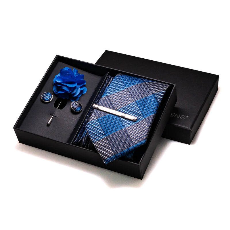 008 - Silk Necktie & Accessories Set Neckties Luxurious Weddings