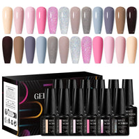 12Pcs Macaron Gel Nail Polish - UV Soak Off Kit nail kits Luxurious Weddings
