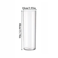 Unbreakable Acrylic Cylinder Flower Vase vases Luxurious Weddings