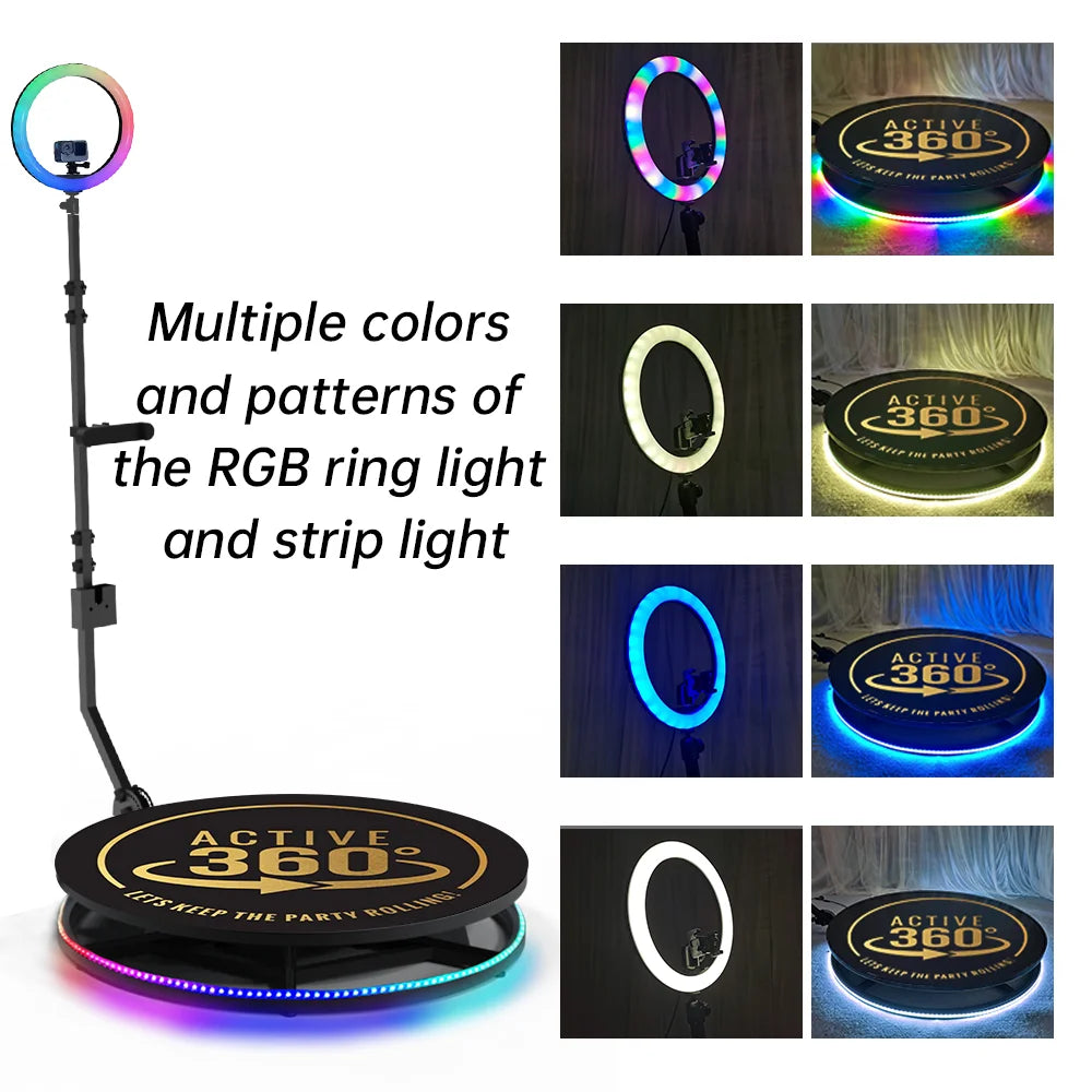 multiple colors and patterns of the rcb ring light and strip light