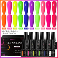 12Pcs Macaron Gel Nail Polish - UV Soak Off Kit nail kits Luxurious Weddings
