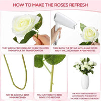 how to make a fake rose in a vase