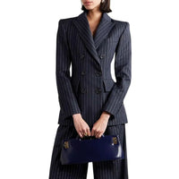 Slim Chic Double Breasted Women Suit Set Women's Suit Luxurious Weddings