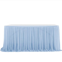 Elegant 6/9FT Party Table Skirt table skirt Luxurious Weddings