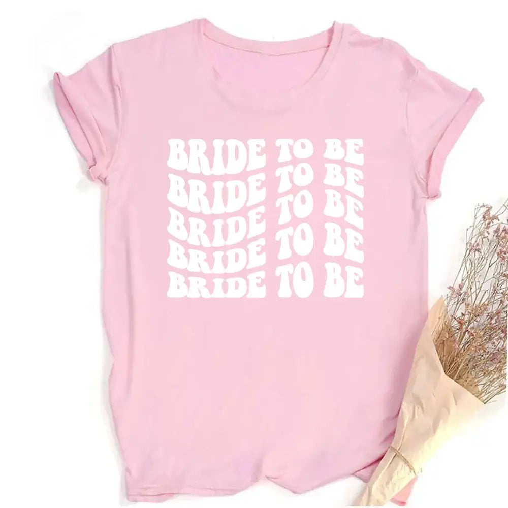 Team Bride Floral Short Sleeve T-Shirt T-Shirts Luxurious Weddings