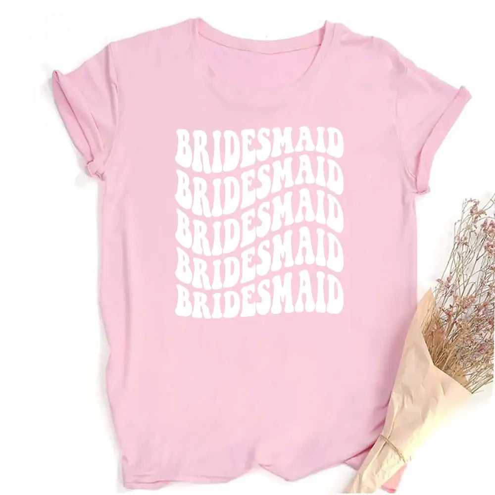 Team Bride Floral Short Sleeve T-Shirt T-Shirts Luxurious Weddings