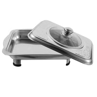 Stainless Steel Buffet Serving Tray with Lid Serveware Luxurious Weddings