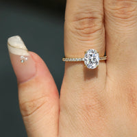 925 Silver Art Deco Moissanite Ring Jewelry Luxurious Weddings