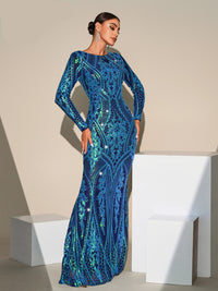 Sequin Lace Mermaid Evening Dress Dresses Luxurious Weddings