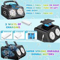 a series of three different types of batteries