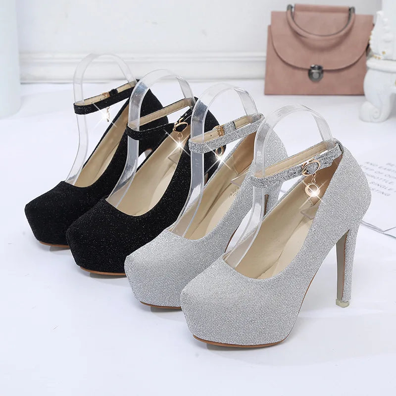 Stunning High Heel Wedding Shoes for Brides - 12cm Platform, Luxurious Weddings