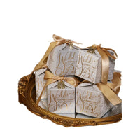 High-End Wedding Candy Box with Pearl Ribbon Bow Luxurious Weddings