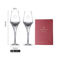 Luxury Crystal Wine Glasses Set stemware Luxurious Weddings