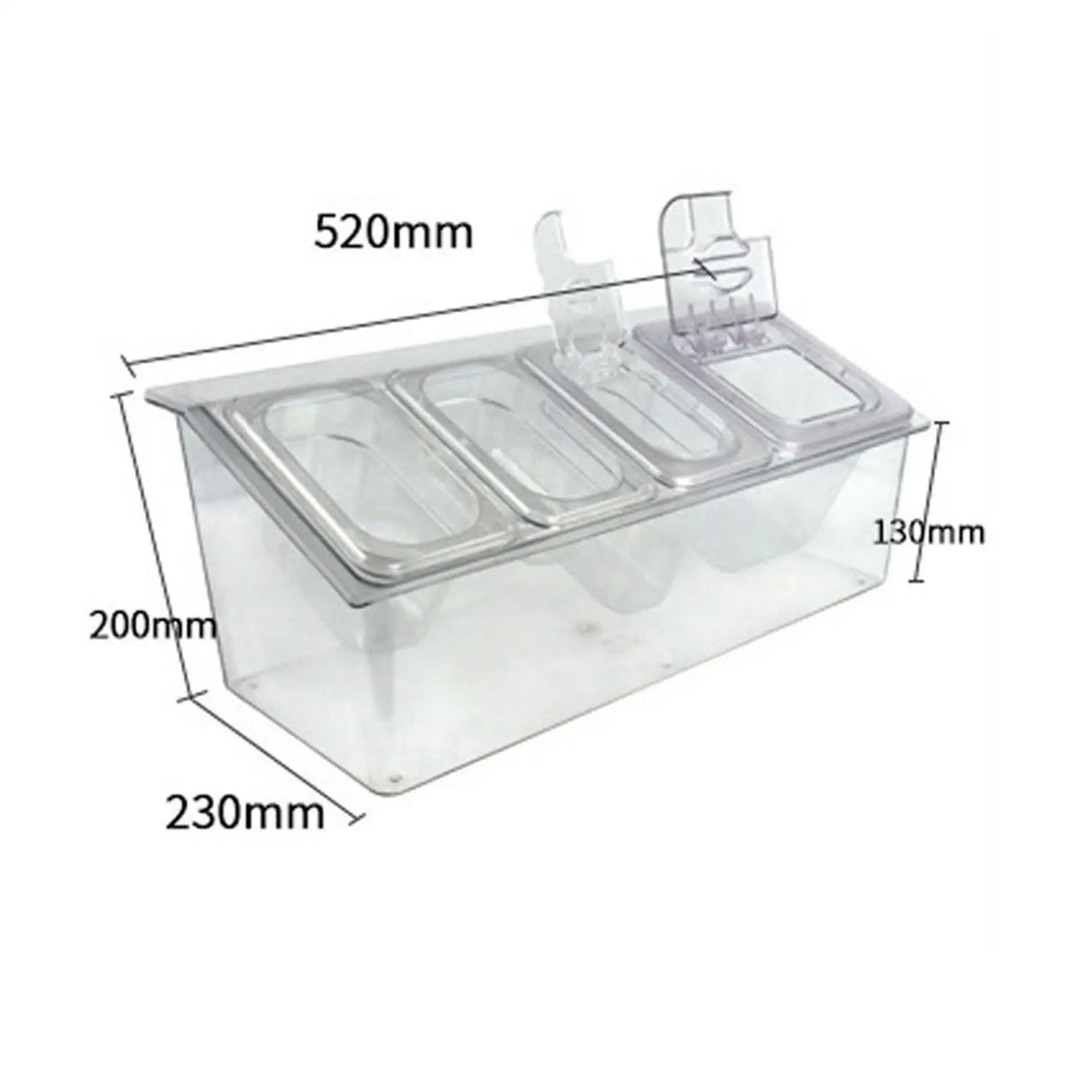 Chilled Condiment Server Salad Platter Serveware Luxurious Weddings