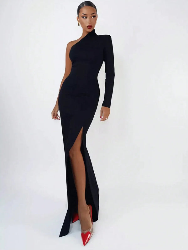 Sophie Marie Alluring Black Evening Dress Luxurious Weddings