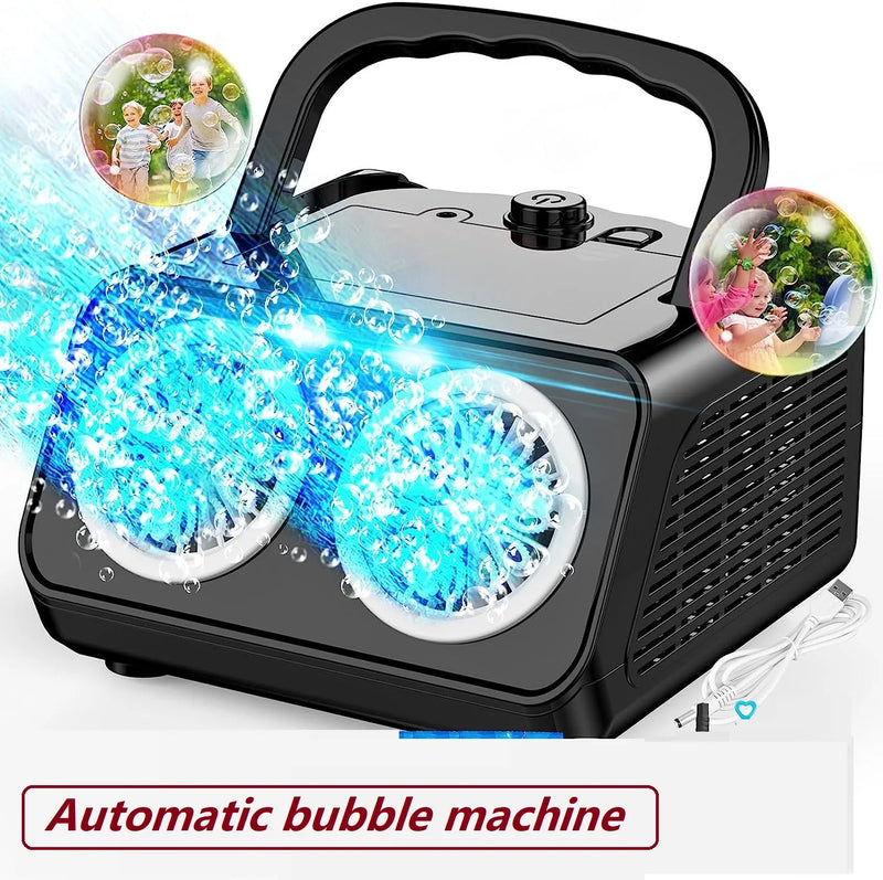 Portable Bubble Machine with 20000+ Bubbles Per Minute Bubble machine Luxurious Weddings